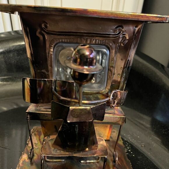 Handmade Wind-Up Artisan Metal Piano Man Music Box - Picture 9 of 9